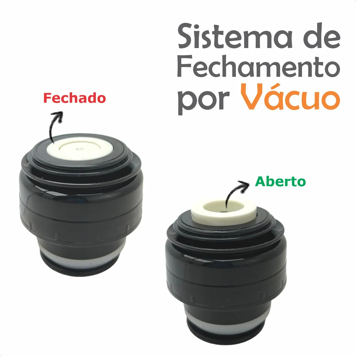 Garrafa Térmica Triangulo quente e frio inox 500ml - Imagem 6